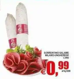 Pewex Sorrentino Salame Milano-Ungherese offerta