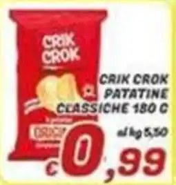 Idromarket Crik Crok patatine classiche offerta