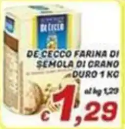 Idromarket De Cecco farina di semola di grano duro offerta