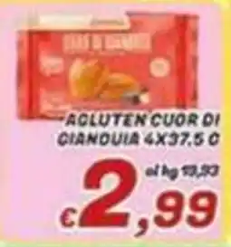 Idromarket Aglutenn cuor di gianduia offerta