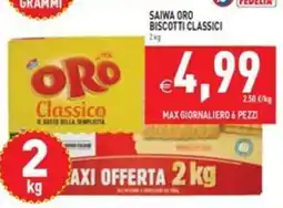 Pim Supermercati Saiwa Oro Biscotti Classici offerta