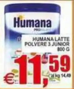 Pewex Humana Latte Polvere 3 Junior offerta