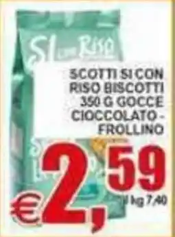 Pewex Scotti si con riso biscotti cioccolato frollino offerta