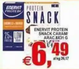 Pewex Enervit protein snack caramello offerta