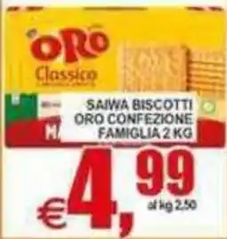 Pewex Saiwa biscotti oro confezione famiglia offerta
