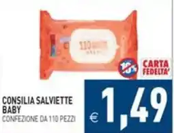 Pim Supermercati Consilia salviette baby offerta