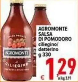 Iper Triscount Agromonte salsa di pomodoro ciliegino offerta