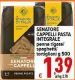 Iper Triscount Senatori Cappelli pasta integrale offerta
