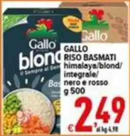 Iper Triscount Gallo riso basmati offerta