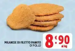 Deco Market Milanese di filetto panato di pollo offerta