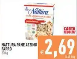 Pim Supermercati Nattura pane azzimo farro offerta