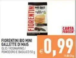 Pim Supermercati Fiorentini bio mini gallette di mais offerta