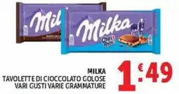 Deco Market Milka Tavolette di cioccolato golose offerta