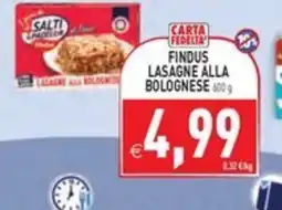 Pim Supermercati Findus Lasagne alla Bolognese offerta