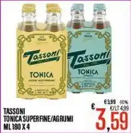 Supermercati EffePiù Tassoni Tonica Superfine/Agrumi offerta
