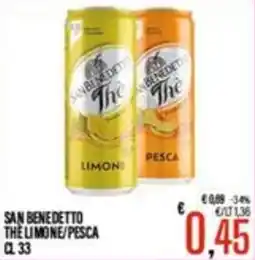 Supermercati EffePiù San Benedetto Thè Limone/Pesca offerta
