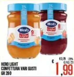 Supermercati EffePiù Hero Light confettura offerta