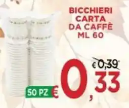 Jero Market Bicchieri carta da caffè offerta