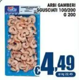 Sacoph Arbi gamberi sgusciati offerta