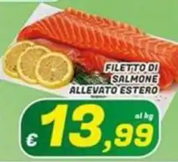 Idromarket Filetto di salmone allevato estero offerta