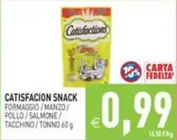 Pim Supermercati Catisfactions snack offerta
