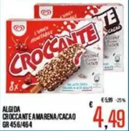 Supermercati EffePiù Algida croccante amarena/cacao offerta