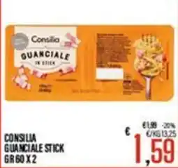 Supermercati EffePiù Consilia guanciale stick offerta