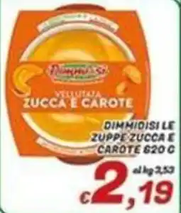 Idromarket Piumini Si zuppa zucca e carote offerta