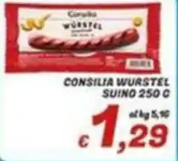 Idromarket Consilia Wurstel Suino offerta