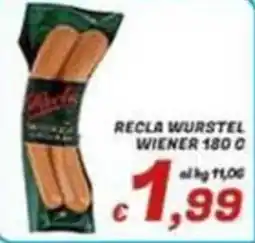 Idromarket Recla wurstel wiener 180 c offerta