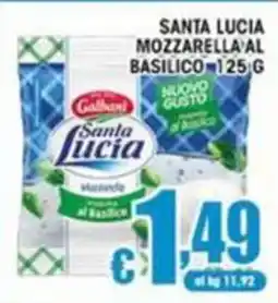 Sacoph Santa Lucia Mozzarella al Basilico offerta