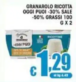Sacoph Granarolo ricotta offerta