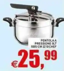 Pewex Pentola a pressione Slt 885 cm 22 sicchef offerta