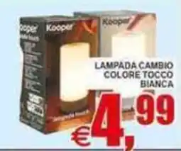 Pewex Lampada cambio colore tocco bianca Kooper offerta