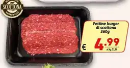 Ipercarni Fettine burger di scottona offerta