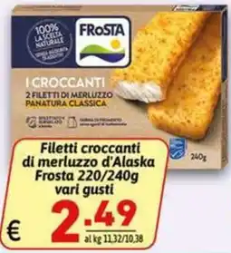 Ipercarni Filetti croccanti di merluzzo d'Alaska Frosta offerta
