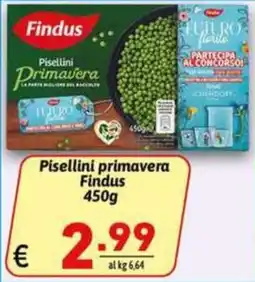 Ipercarni Pisellini primavera Findus offerta