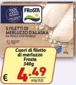 Ipercarni Cuori di filetto di merluzzo Frosta offerta