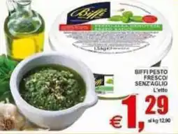 Pewex Biffi pesto fresco senza aglio offerta