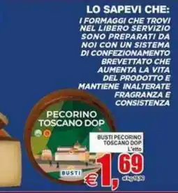 Pewex Busti Pecorino Toscano DOP offerta