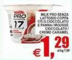 Pewex Milk Pro senza lattosio coppa cioccolato offerta