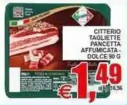 Pewex Citterio tagliette pancetta affumicata dolce offerta