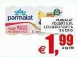 Pewex Parmalat Yogurt Magro Leggero Frutta offerta
