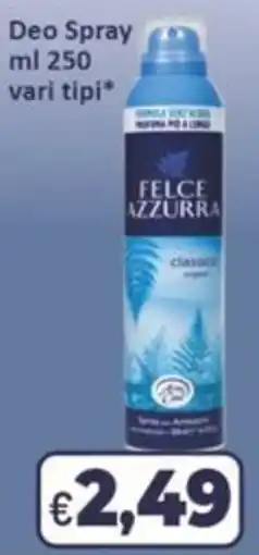 Sidis Felce Azzurra deo spray offerta