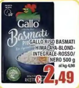 Top Supermercati Gallo riso basmati offerta