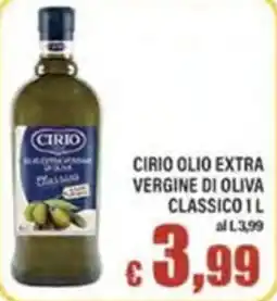 Top Supermercati Cirio olio extra vergine di oliva classico offerta