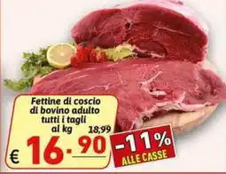 Ipercarni Fettine di coscio di bovino adulto offerta