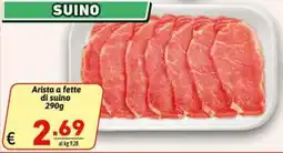 Ipercarni Arista a fette di suino offerta