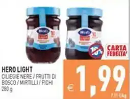 Pim Supermercati Hero Light ciliegie nere / frutti di bosco / mirtilli / fichi offerta