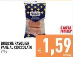 Pim Supermercati Brioche Pasquier Pane al Cioccolato offerta
